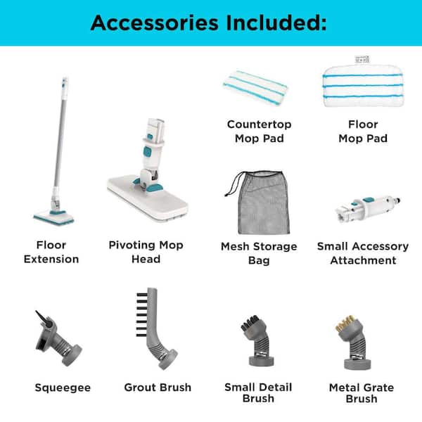 Buy Black + Decker 15 in 1 Steam Mop with SteaMitt + Free Replacement Pads  2 PCS