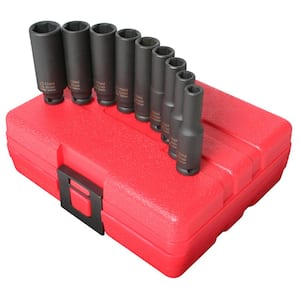 1/4 in. Drive Deep Metric Socket Set (9-Piece)