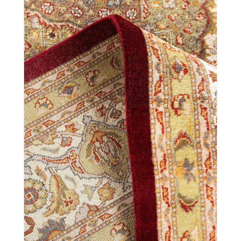 Traditional Red Hand-Knotted Wool 6' x 9' Area Rug