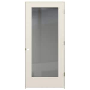 36 in. x 80 in. Tria Primed Left-Hand Mirrored Glass Molded Composite Single Prehung Interior Door