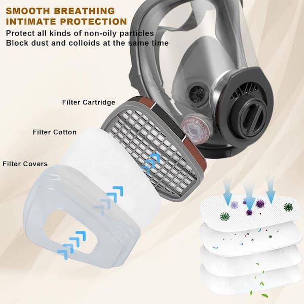 Anti Nuclear Radiation Gas Mask Industrial and Mining Protection