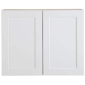 Cambridge White Shaker Assembled Wall Cabinet with 2 Soft Close Doors (30 in. W x 12.5 in. D x 24 in. H)
