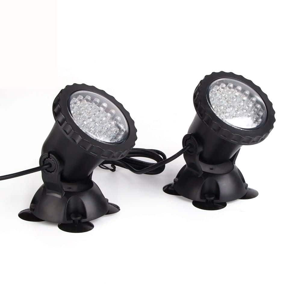 IP68 Black 36 LED Pond and Fountain Light (2-Pack)
