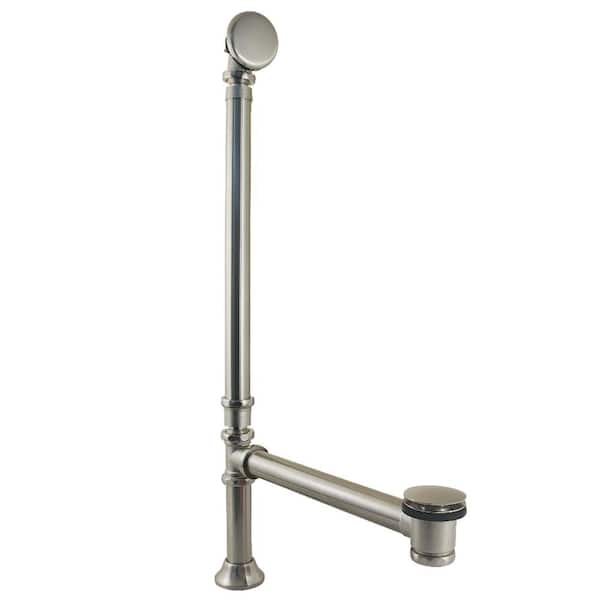 Kingston Brass Vintage 23-Gauge Toe Touch Tub Waste and Overflow in Brushed Nickel