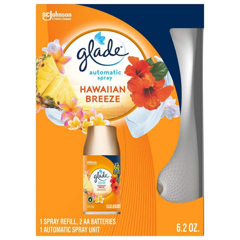Glade 6.2 oz. Automatic Spray Air Freshener Starter Kit, Hawaiian
