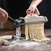 Thickness Adjustable Electric Pasta Noodle Maker Machine Dough Roller  Cutter with Stainless Steel RichMNoodleM02 - The Home Depot