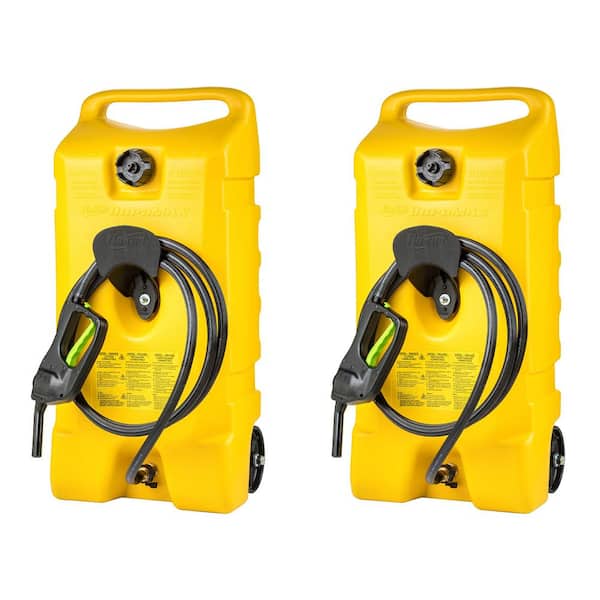 Scepter 14 Gal. Diesel Fuel Tank Container with Pump in Yellow (2-Pack)