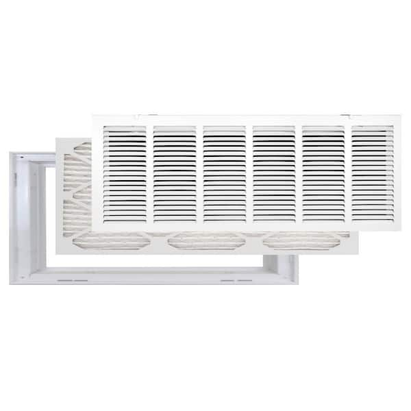 Venti Air 30 in. x 12 In.Return Air Filter Grille in White