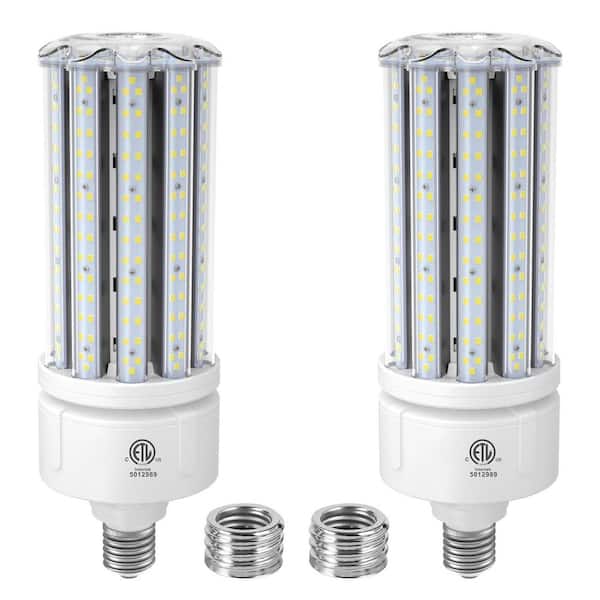 100W LED Bulb E26/E39 Base Dusk to Dawn Motion Sensor Corn Light 5000K Daylight 16000LM 1-Pack