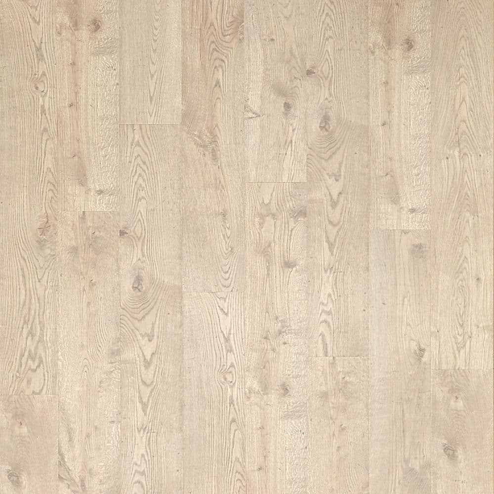 Pergo Take Home Sample -Jetties Beach Oak Waterproof Laminate Wood Flooring, Light -  LF001096