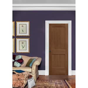 36 in. x 80 in. Monroe Hazelnut Stain Left-Hand Molded Composite Single Prehung Interior Door