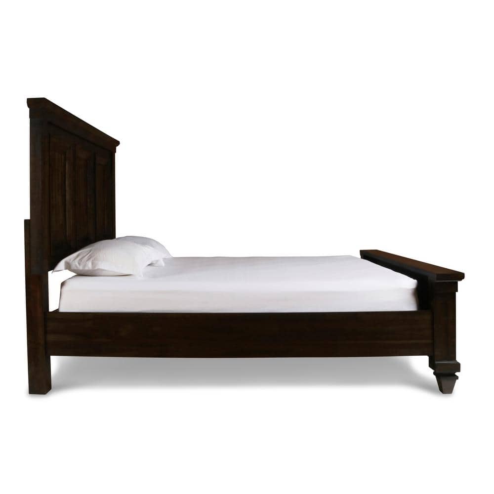 Sevilla Walnut Finish Acacia Wood King Bedroom Set