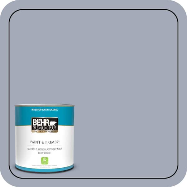 BEHR PREMIUM PLUS 1 qt. #610F-5 Ridge View Satin Enamel Low Odor Interior Paint & Primer