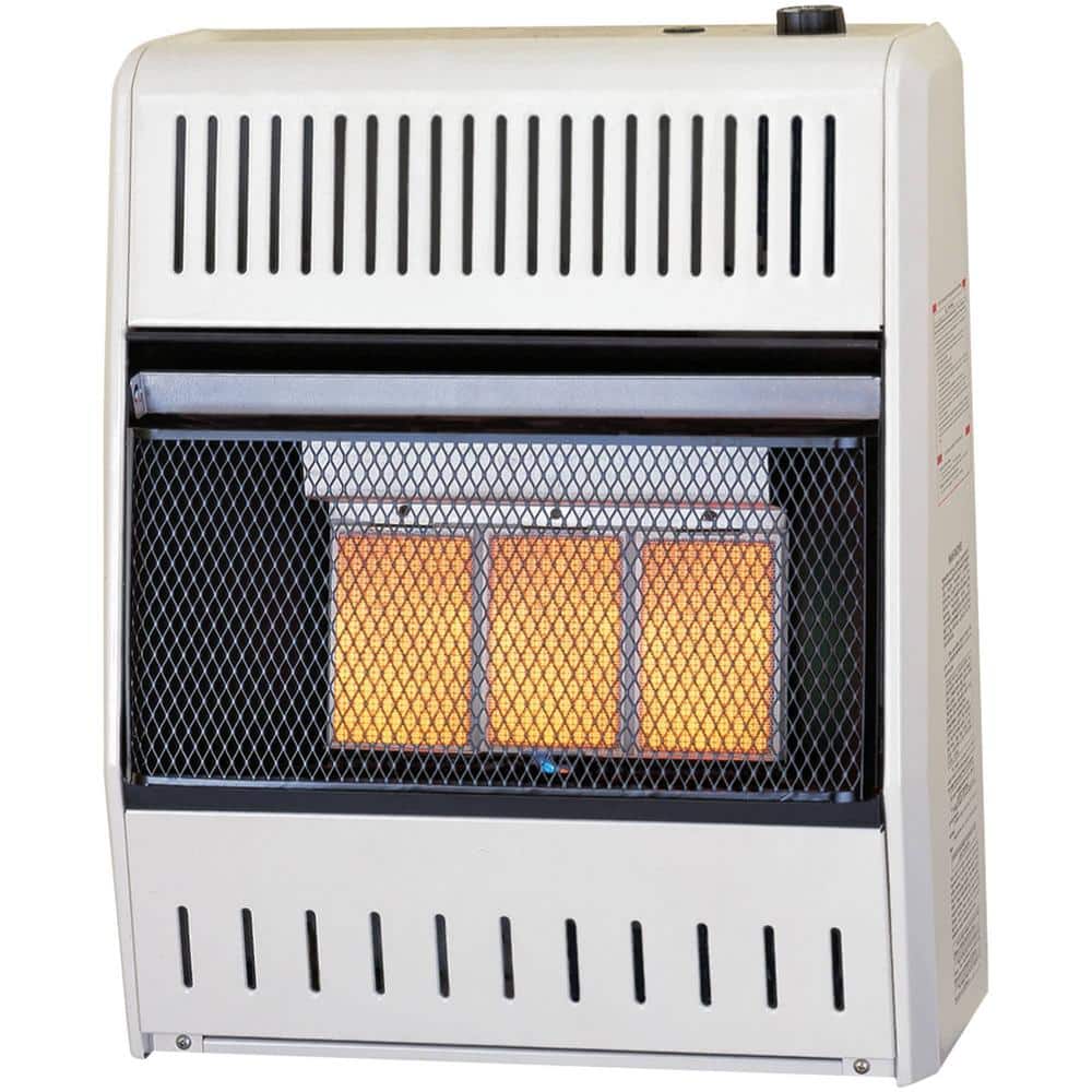 Procom Heating Liquid Propane Vent Less Infrared Plaque Heater with Base Feet -15 000BTU T-Stat Control-Model-ML150TPA-B
