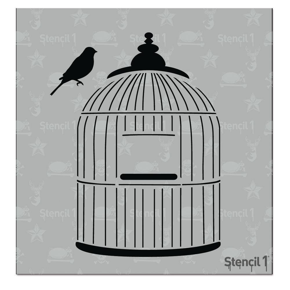 Stencil1 Bird Cage Small Stencil S1_01_102_S - The Home Depot