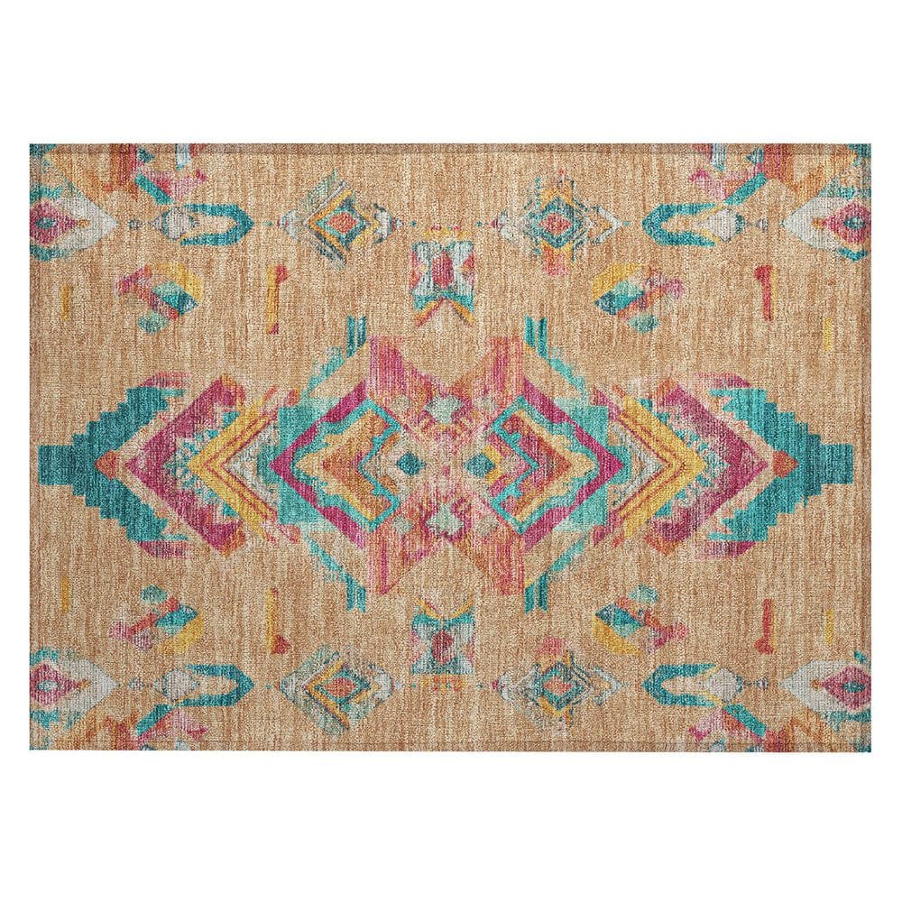 Chantille Machine Washable Indoor/Outdoor Abstract ACN2661 Copper 2 ft. x 3 ft. Accent Rug price history on PriceWatchPro