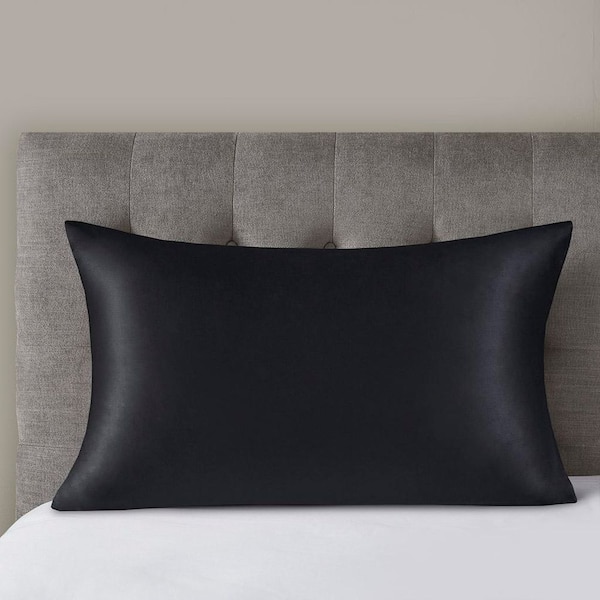 Black Silk King Single Pillowcase