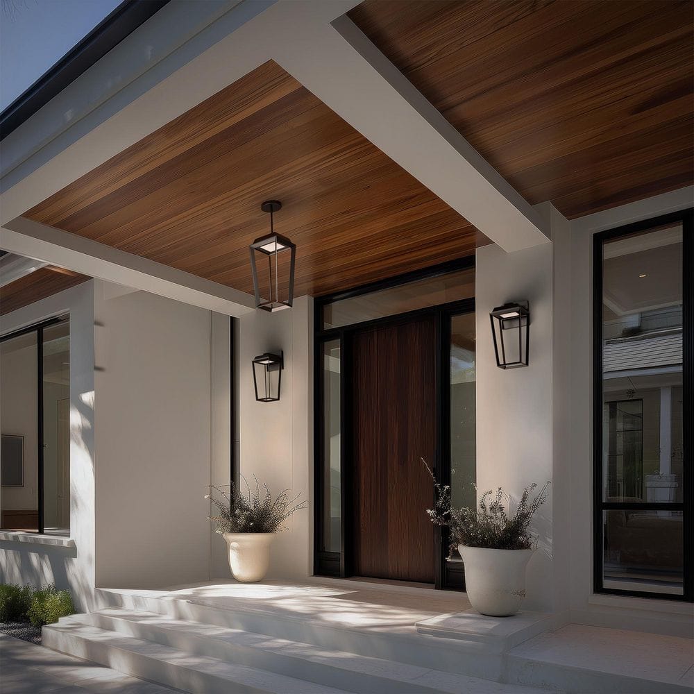 Levee Black Indoor/Outdoor Pendant Light with Glass Diffuser Integrated LED 3000K price history on PriceWatchPro