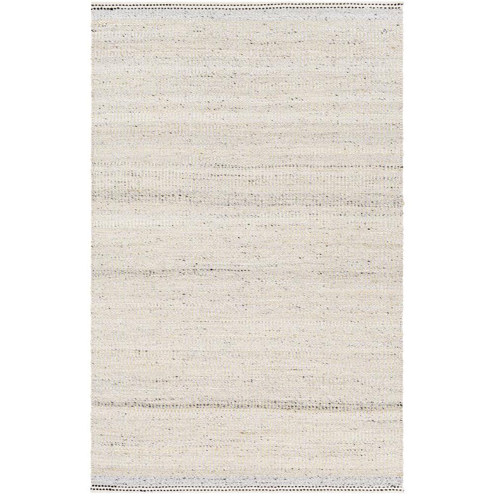 Handmade Black and Beige Wool Tufted 5' x 7' Rug