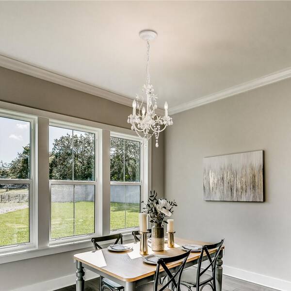 C Cattleya 3 Light White Candle Style Crystal Chandelier Ca2103 H White Candle Style Crystal Chandelier, Glass Drop Crystal Chandelier Black 32 Diameter