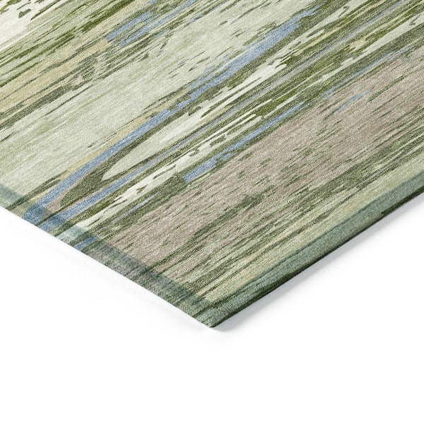 Chantille Machine Washable Indoor/Outdoor Abstract ACN2287 Aloe 2 ft. 6 in. x 3 ft. 10 in. Area Rug