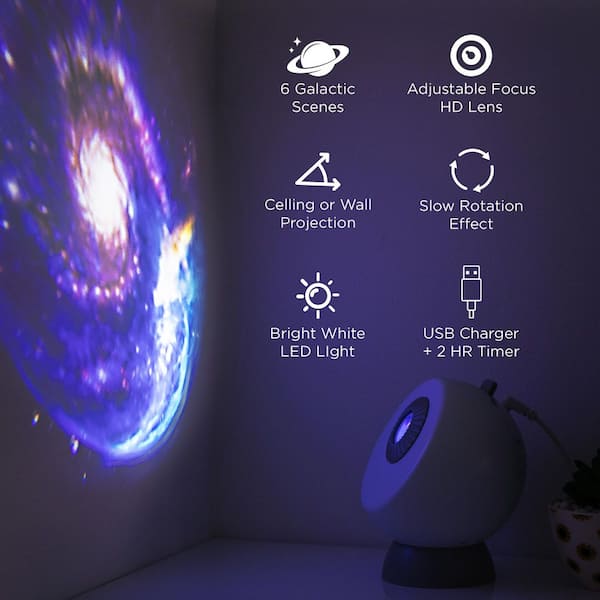 USB Powered HD Lens Planetarium Integrated LED Night Light Bulb