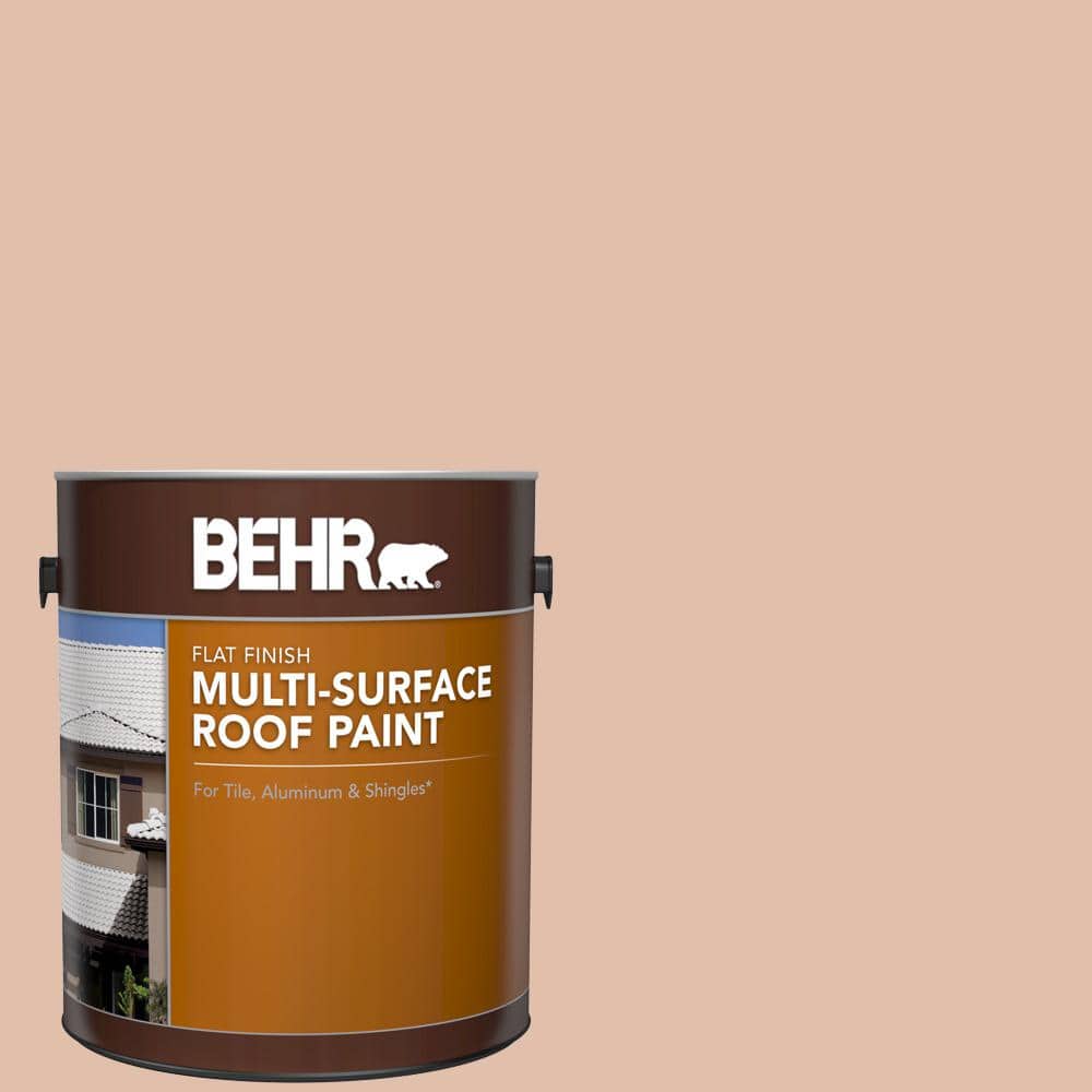 1 gal. #RP-21W Sandcastle Flat Multi-Surface Exterior Roof Paint
