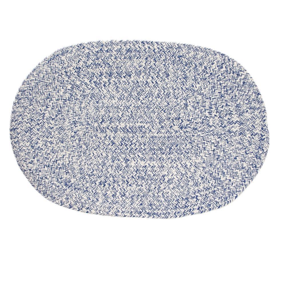 Braided Farmhouse Oval Cotton Area Rug
