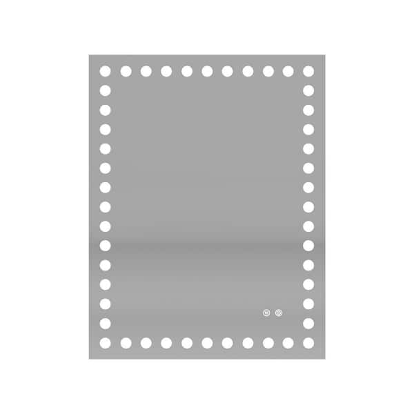 RAINLEX 36 in. W x 28 in. H Rectangular Frameless Anti-Fog LED Light Wall Bathroom Vanity Mirror
