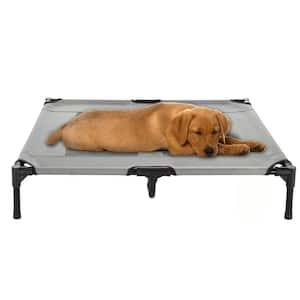 Large Gray Elevated Pet Bed