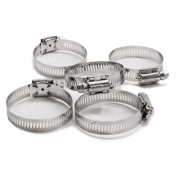 FOREVERBOLT Marine Grade 300 Series Stainless Steel, SAE #24 Worm Gear Hose Clamp treated with NL-19