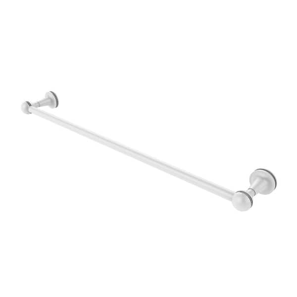 Allied Brass Mambo Collection 24 in. Towel Bar in Matte White