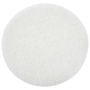 5 in. x 5 in. 1200 Grit Ultra Fine White Woven Pad with Velcro Back (20-Pack)