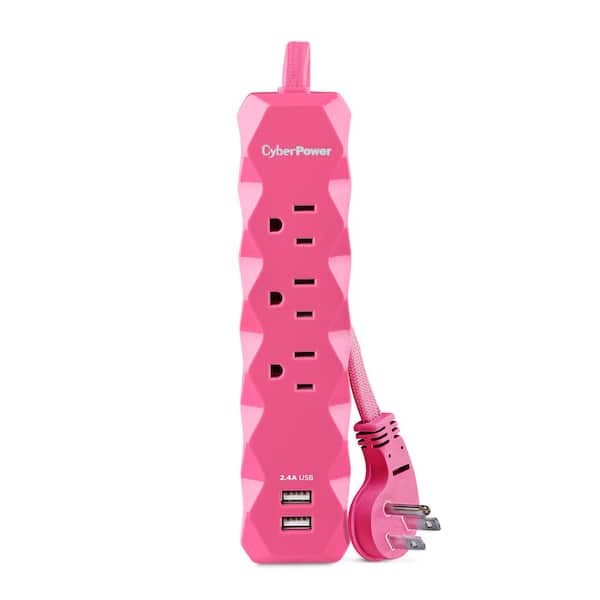 Photo 1 of 3 ft. 3-Outlet 2-USB 280J Surge Protector
