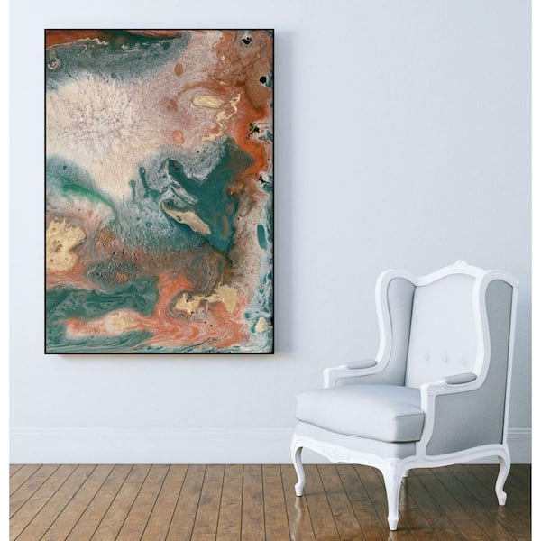 Unbranded 30 in. x 40 in. "Coralline II" by Alicia Ludwig Framed Wall Art