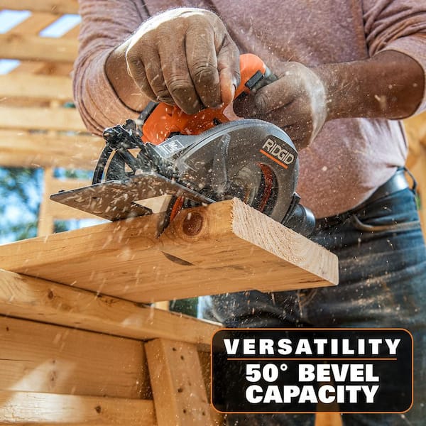 RIDGID 18V Brushless Cordless 6-1/2 in. Circular Saw (Tool Only