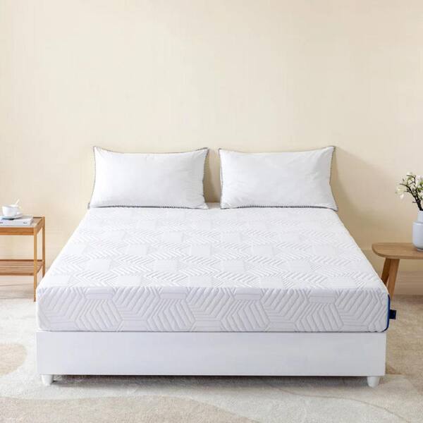 MLILY Ego Blue Full Medium Gel Memory Foam 10 in. BedinaBox Mattress MES100F00RFT The Home