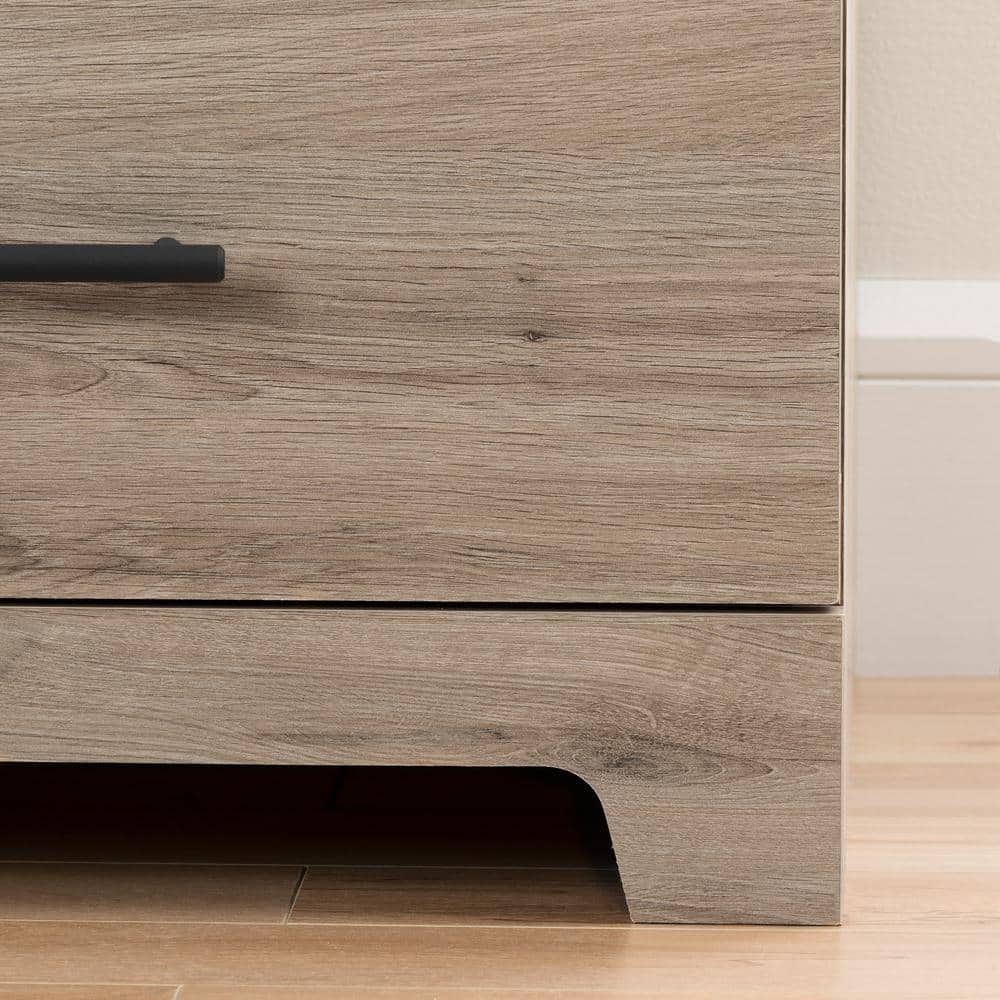 Rustic Oak Double Dresser with Extra Deep Drawers