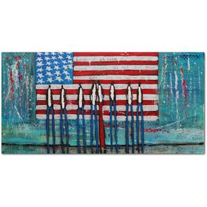 William DeBilzan America the Beautiful 12 in. x 24 in. Gallery-Wrapped Canvas Wall Art