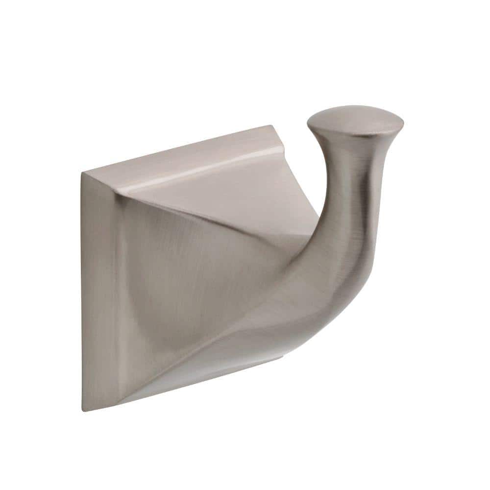4smile Set of 5 no-Drill Towel Holder – Stainless Steel Adhesive Wall Hooks,  Modern Adhesive Towel Hooks, Bathroom Hooks as Stylish Towel Hanger 