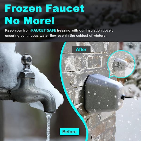 Lukvuzo Outdoor Faucet Covers for Winter Protection (4-Pack)