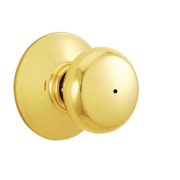 Schlage Plymouth Bright Brass Commercial Privacy Knob