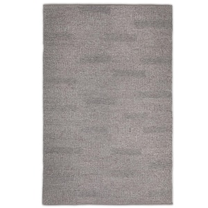 Russell Mocha 6 ft. x 9 ft. Rectangle Solid Pattern Wool Polyester Cotton Runner Rug