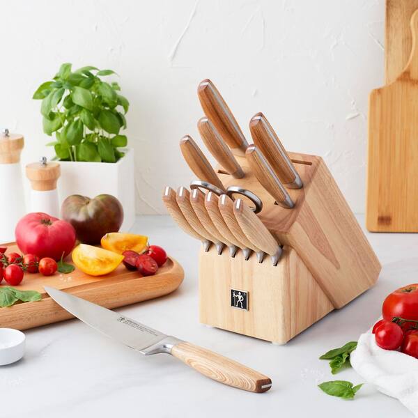 Henckels Pakka 14-Piece Stainless Steel Full Tang Knife Block Set
