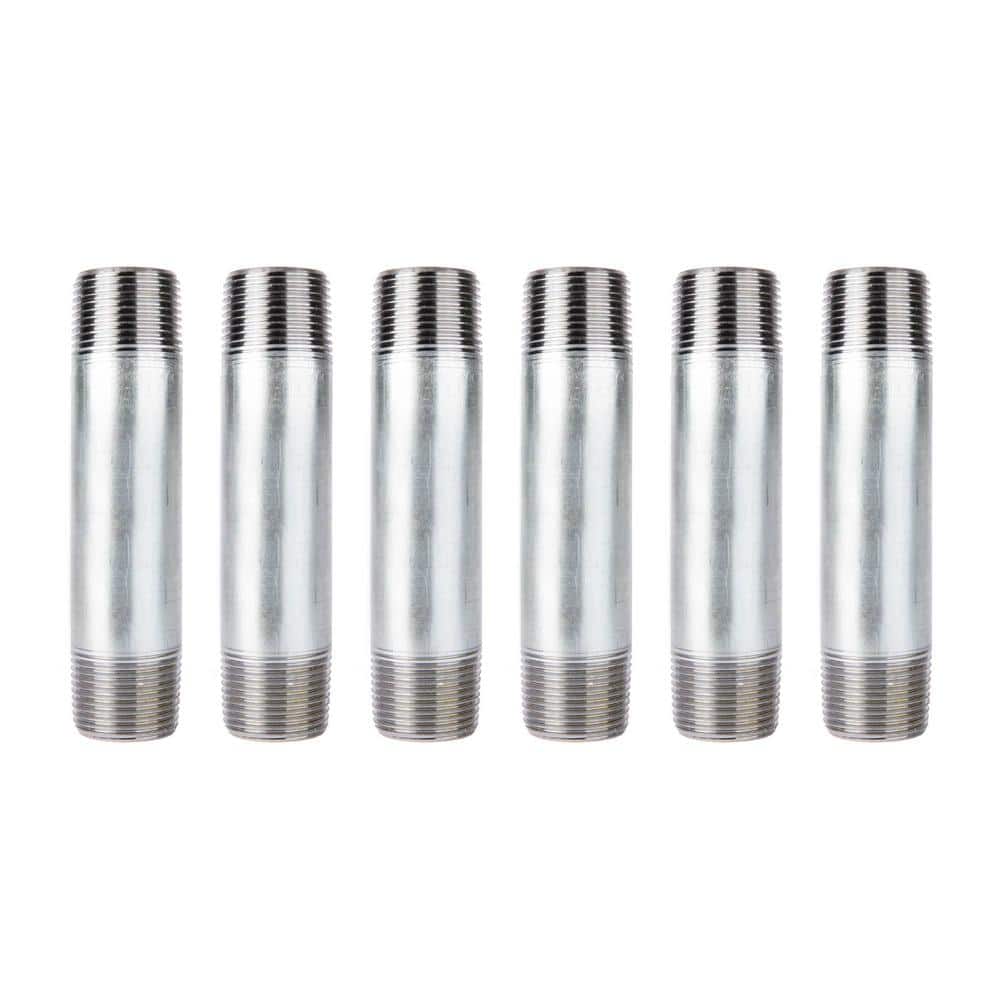 1 in. x 5-1/2 in. Galvanized Steel Nipple (6-Pack) price history on PriceWatchPro