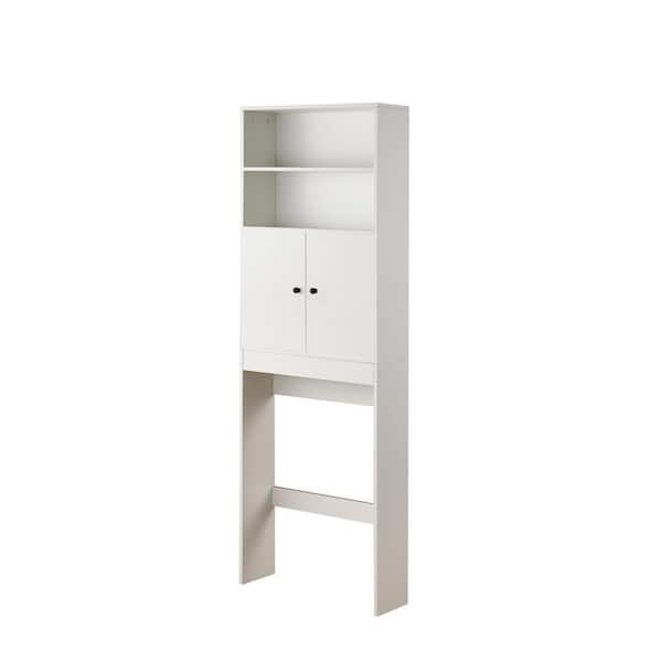 Hausvita 23.62 in. W x 8.27 in. D x 65.39 in. H Bathroom Storage Wall Cabinet in White