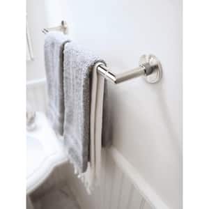 Delson 18 in. Wall Mounted Towel Bar in Brushed Nickel