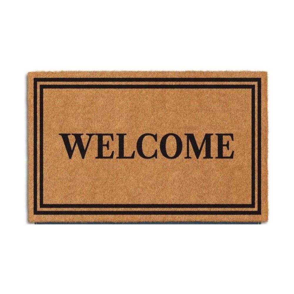 Welcome Coir 17 in. x 30 in. Indoor/Outdoor Non-Slip Entry Mud Mat, Brown price history on PriceWatchPro