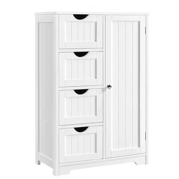 Drawers And Shelves In White Bc, Floor Cabinet With Drawers