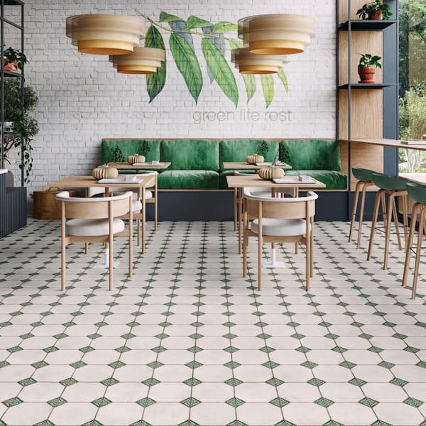 Englishtown Garden 13 in. x 13 in. Porcelain Floor and Wall Tile (10.44 sq. ft. /Case)